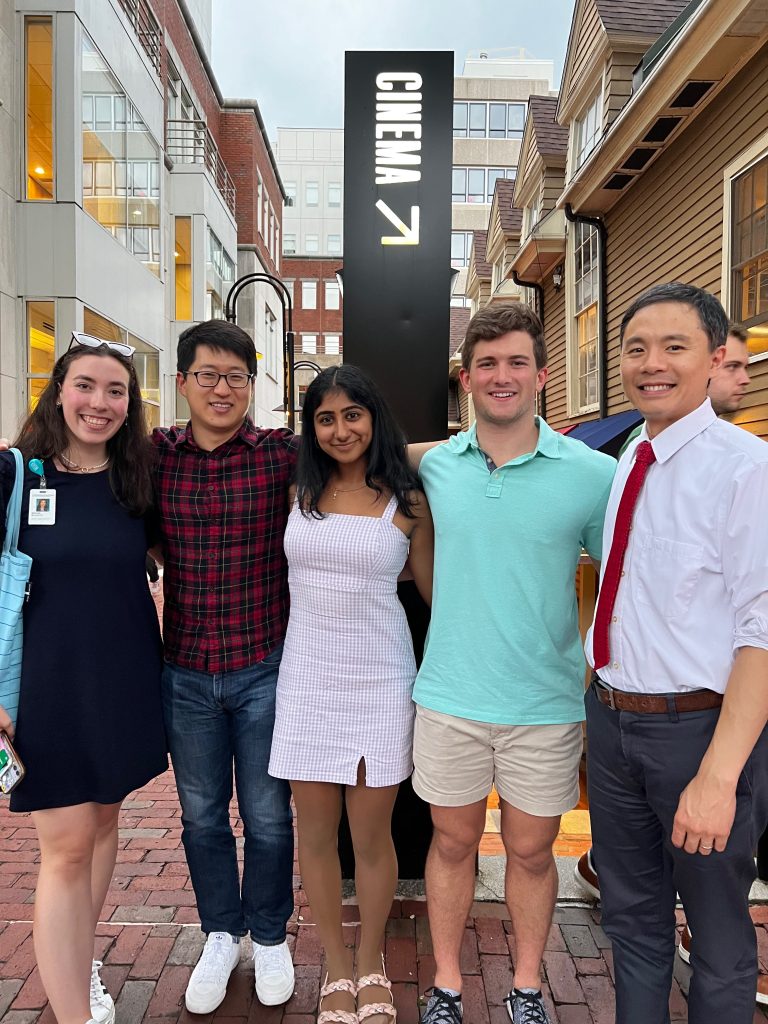 Leadership team standing outside of Alden & Harlow